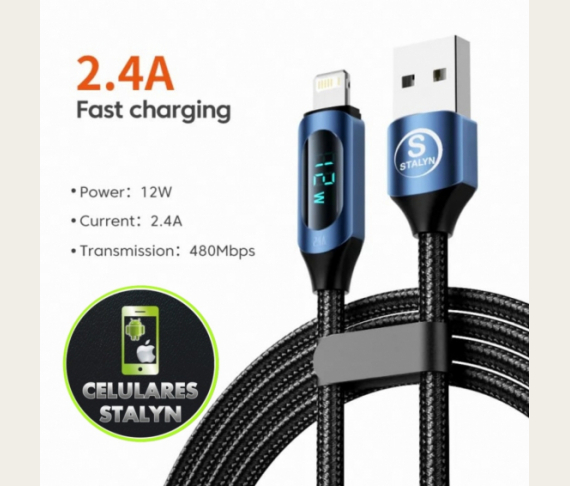 CABLE USB TIPO C CON PANTALLA